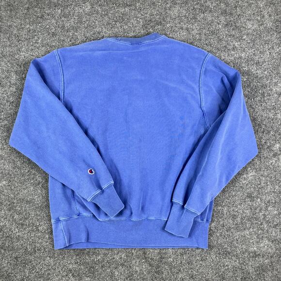 Champion Sweatshirt Mens Size M Blue Reverse Weave Crewneck Casual Pullover - Picture 7 of 8